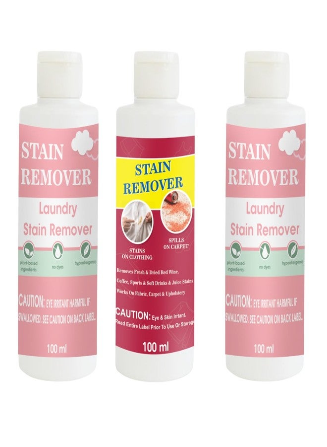 TOOVUS Stain Remover Combo Pack of Pink, Red and Pink Stain Remover | Multi-Surface Cleaning Solution for Clothes, Fabrics, Upholstery (100 g Each) - Image 1